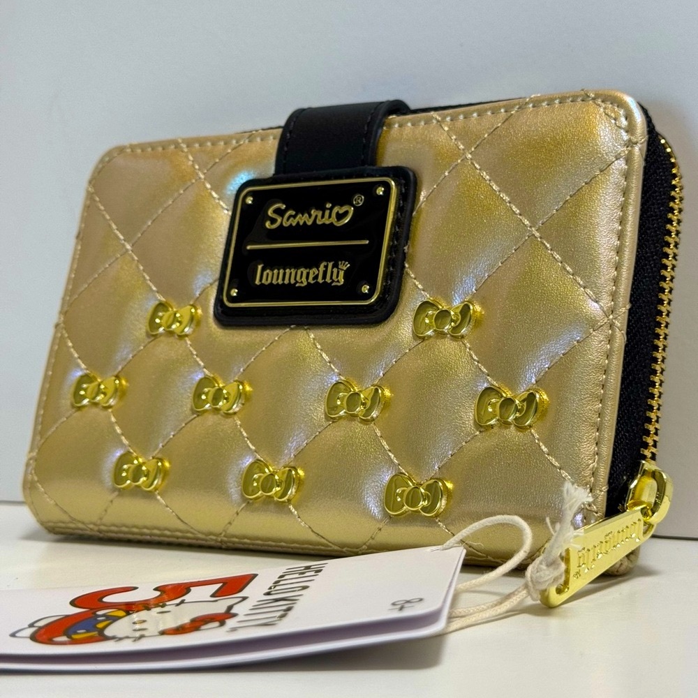 Loungefly Sanrio Hello Kitty Gold Wallet - Picture 5 of 6